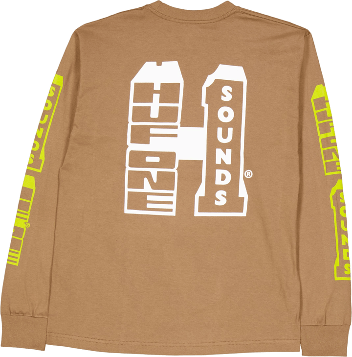 "Huf One Sound L/s" marškinėliai Camel