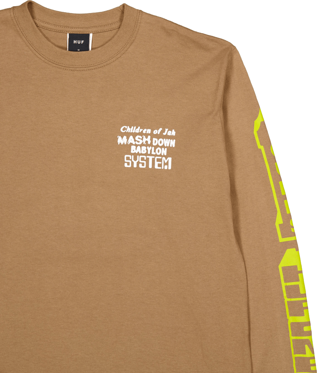 "Huf One Sound L/s" marškinėliai Camel