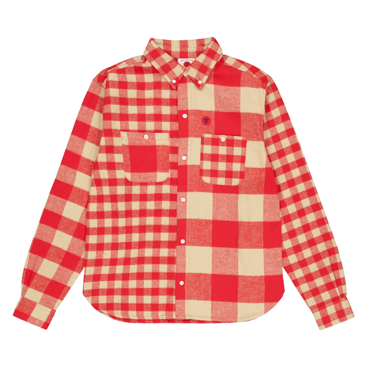 Kariertes Flanellhemd Rot