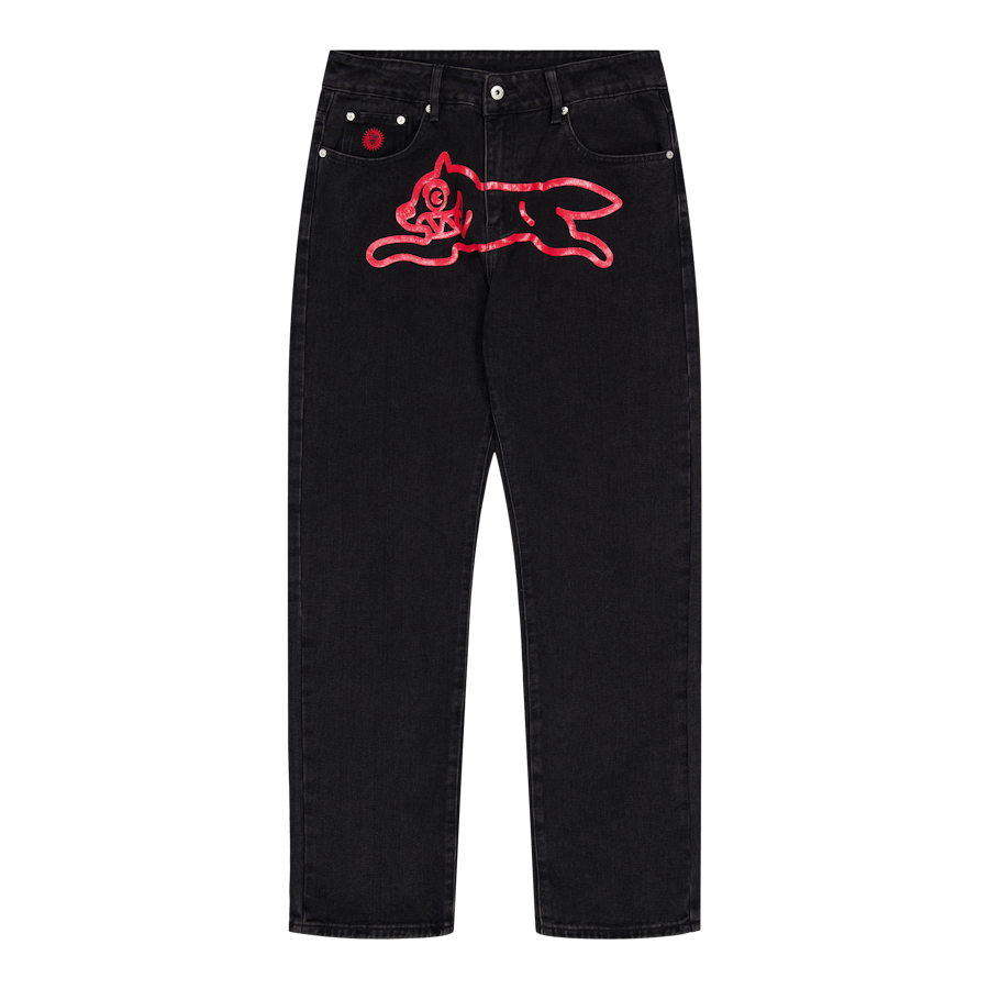 Running Dog Denim Pant Black