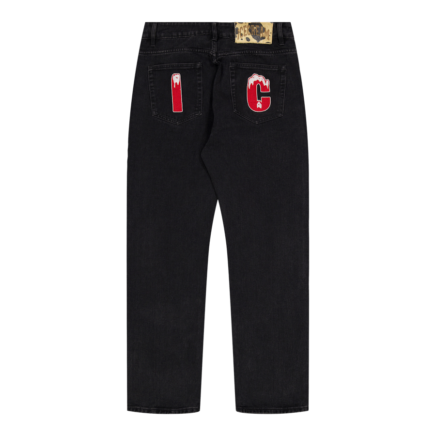 Running Dog Denim Pant Black