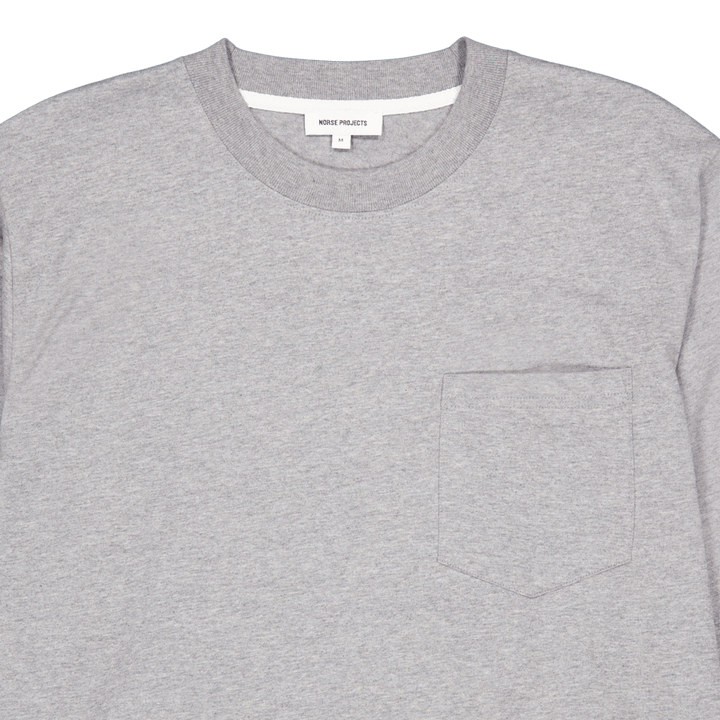 Johannes Standard Pocket Ls Light Grey Melange
