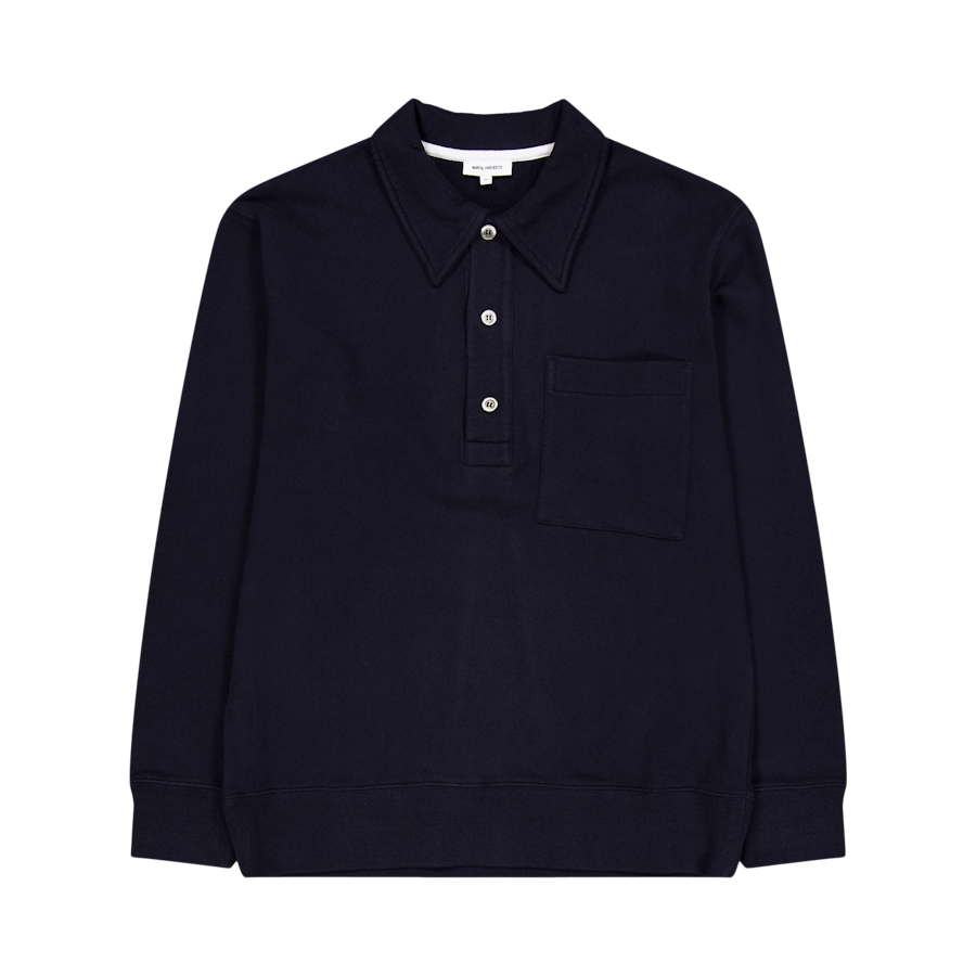 Fraser Relaxed Organic Loopbac Dark Navy