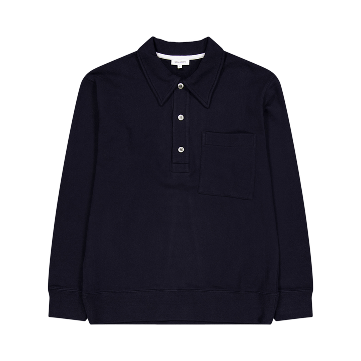 Fraser Relaxed Organic Loopbac Dark Navy