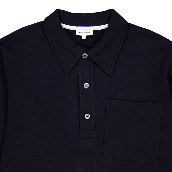 Fraser Relaxed Organic Loopbac Dark Navy