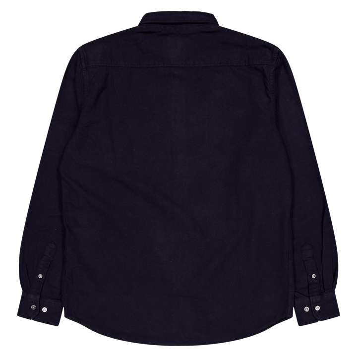 Anton Gebürsteter Flanell Dunkelmarine