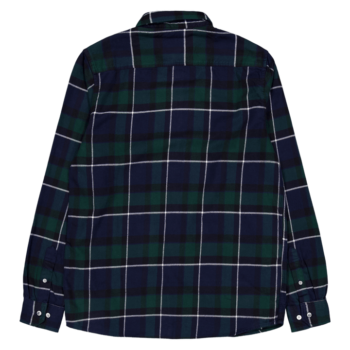 Anton Gebürstetes Flanellkaro Schwarzes Uhrenkaro