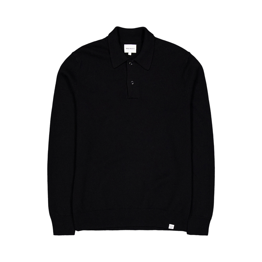 Marco Merino Lambswool Polo Black
