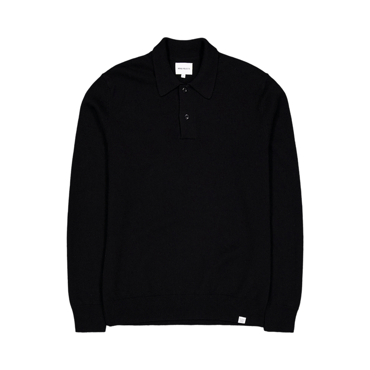 Marco Merino Lambswool Polo Black
