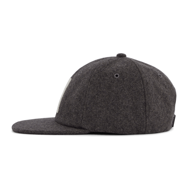 Sportkeps i ull Charcoal Melange