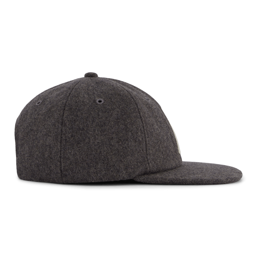 Sportkeps i ull Charcoal Melange