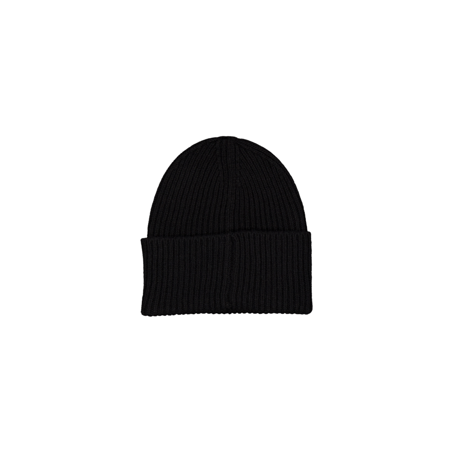 Merino Lambswool Rib N Logo Be Black