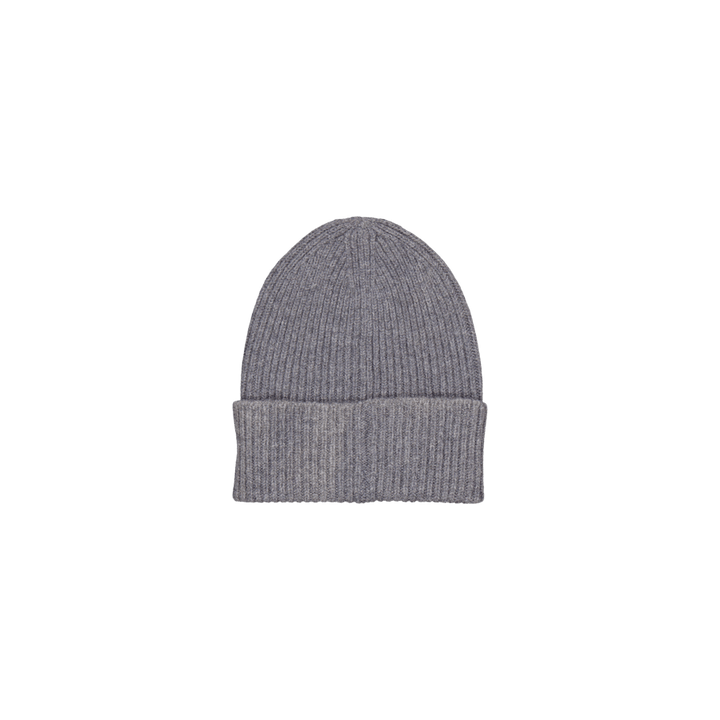 Merino Lambswool Rib N Logo Be Grey Melange