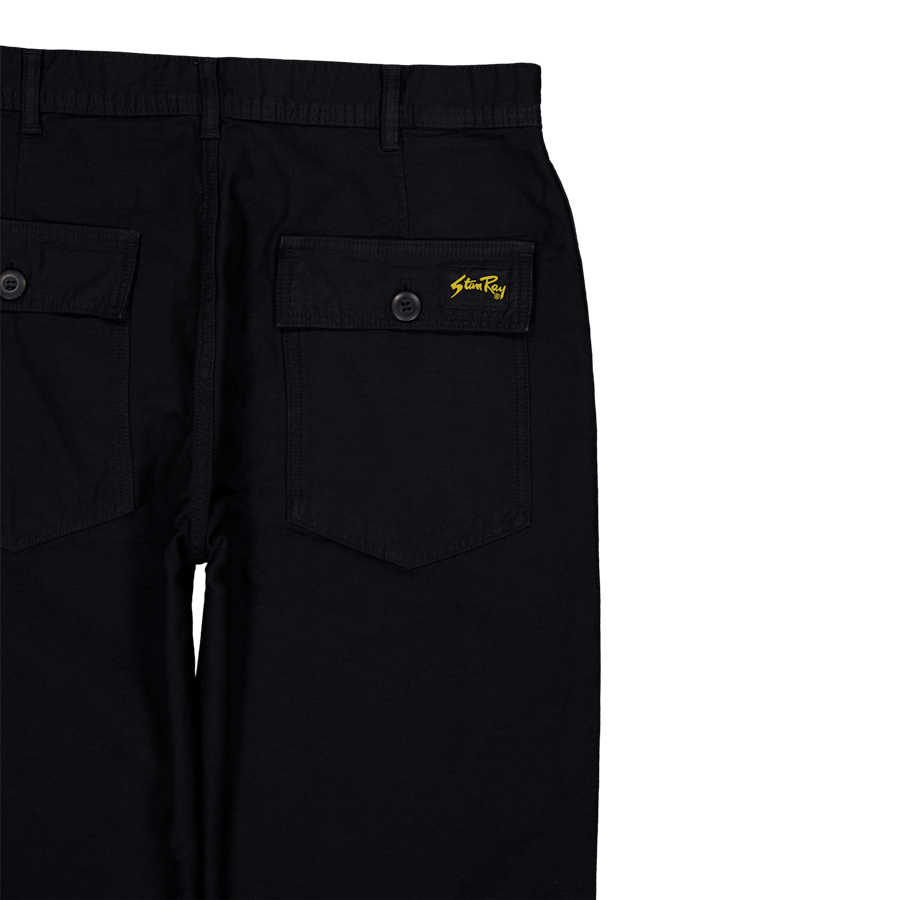 Fat Pant Black Sateen