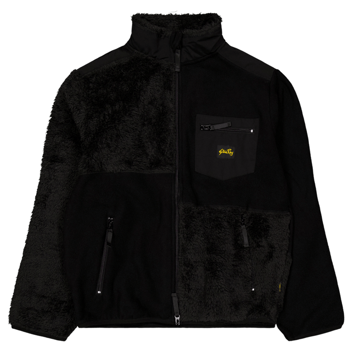 Fleecová bunda Patchwork Black