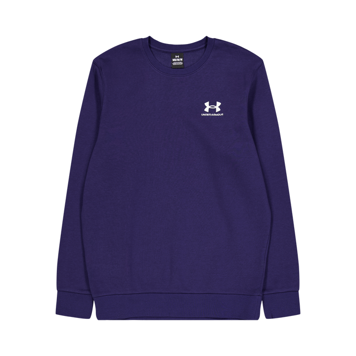 Ua Essential Fleece Crew Midnight Navy