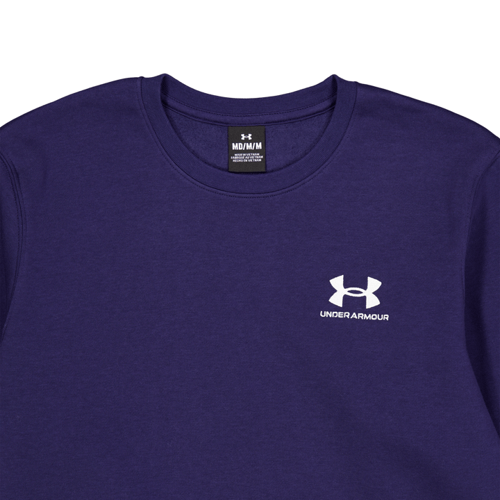 Ua Essential Fleece Crew Midnight Navy