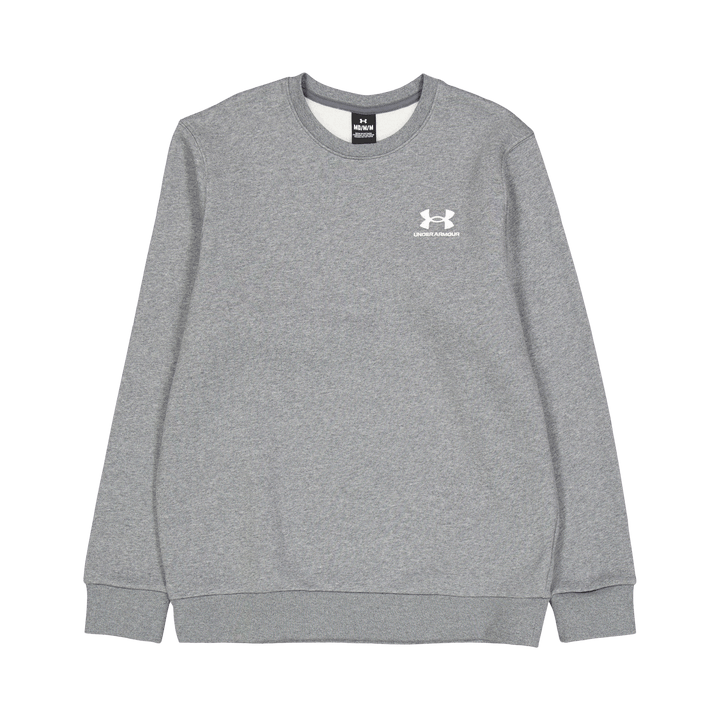 Ua Essential Fleece Crew Pitch Gray