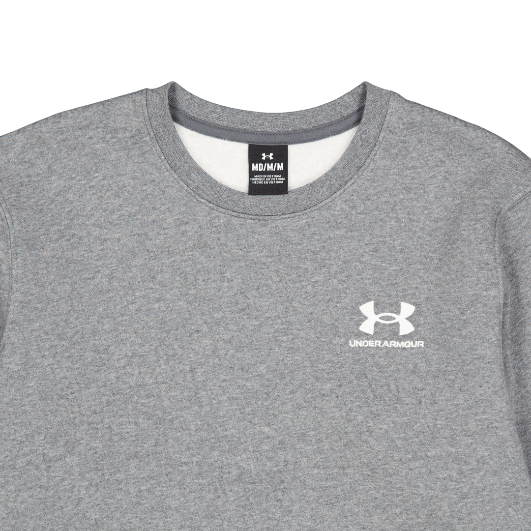 Ua Essential Fleece Crew Pitch Gray