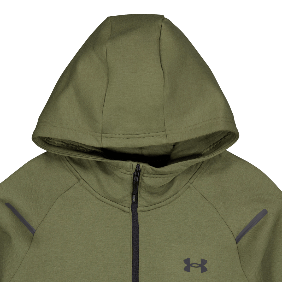 Ua Unstoppable Flc Hoodie Marine Od Green