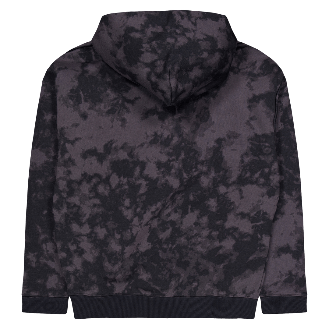 Curry Acid Wash Hoodie Jet Gray