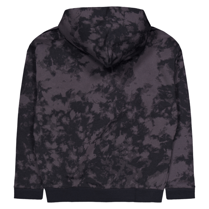 Curry Acid Wash Hoodie Jet Gray