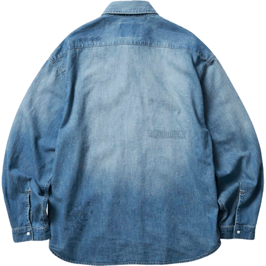 Vintage Wash Denim Shirt Indigo