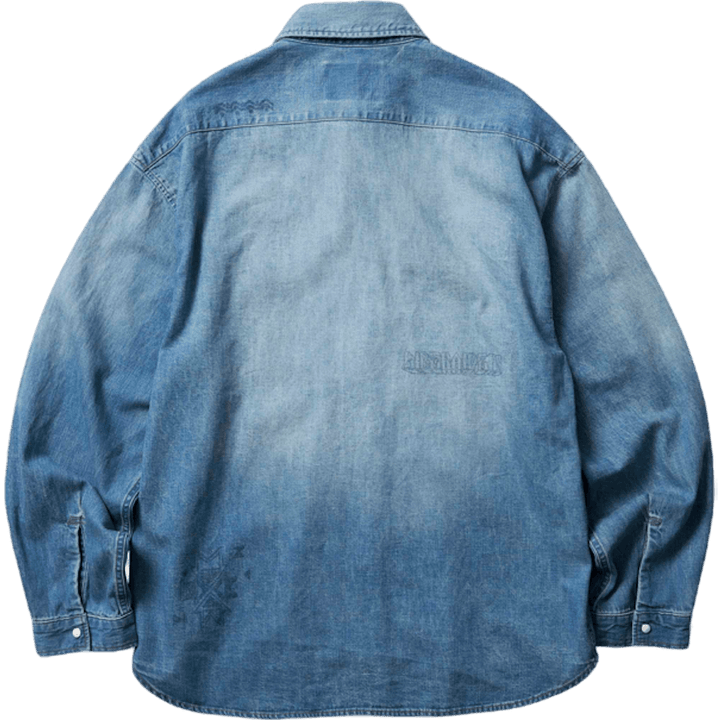 Vintage Wash Denim Shirt Indigo