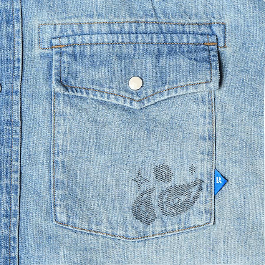 Vintage Wash Denim Shirt Indigo