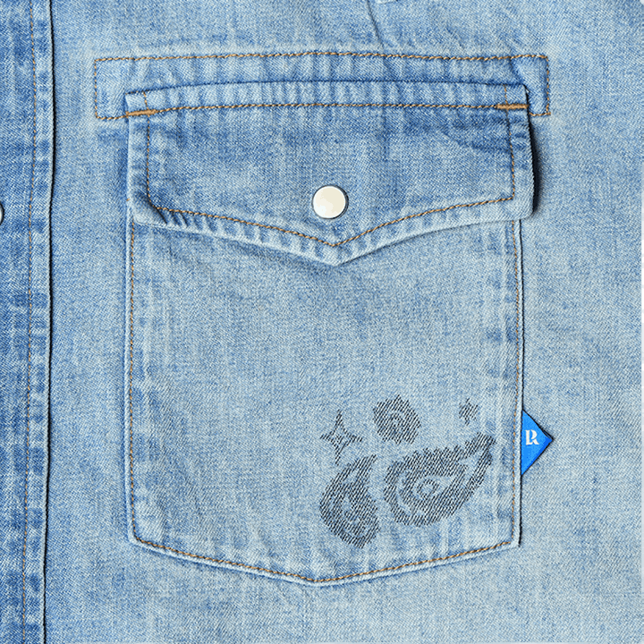 Vintage Wash Denim Shirt Indigo