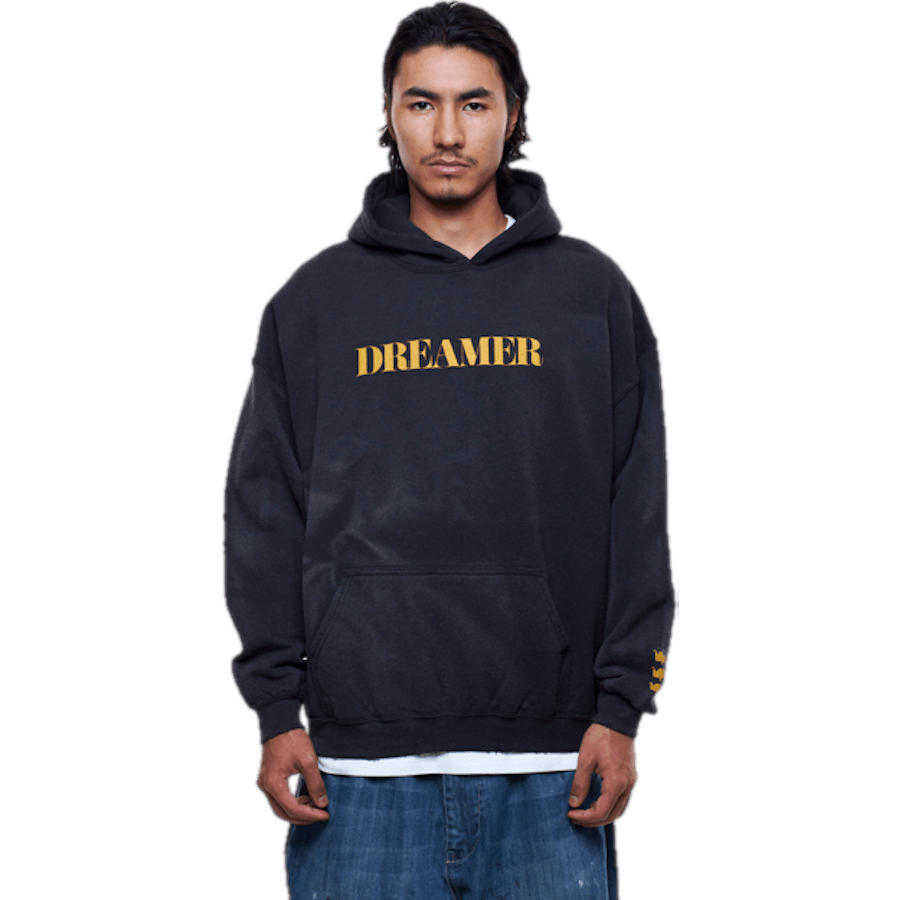 Felpa con cappuccio Vintage Wash Nero