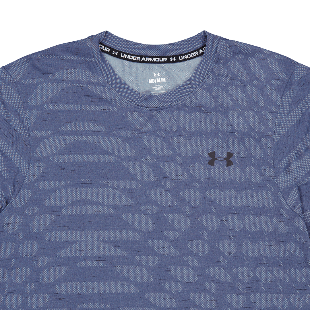 Ua Seamless Novelty Ss Downpour Gray