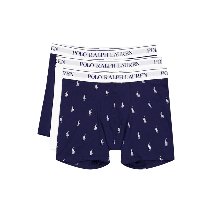 Lot de 3 boxers en coton extensible (3PK) Crs Nvy / Blanc / Crs Nvy Aopp