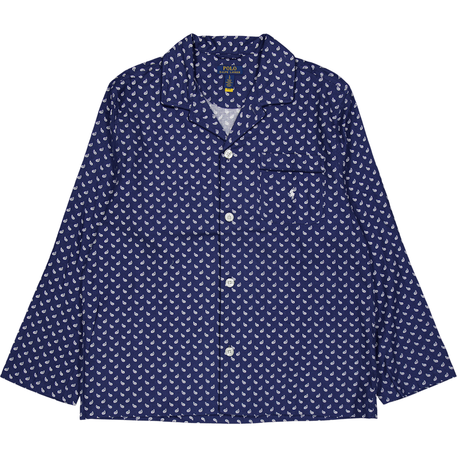 Plaid Flannel Pajama Set Navy Plaid