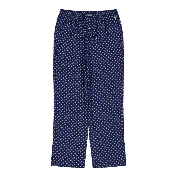 Plaid Flannel Pajama Set Navy Plaid