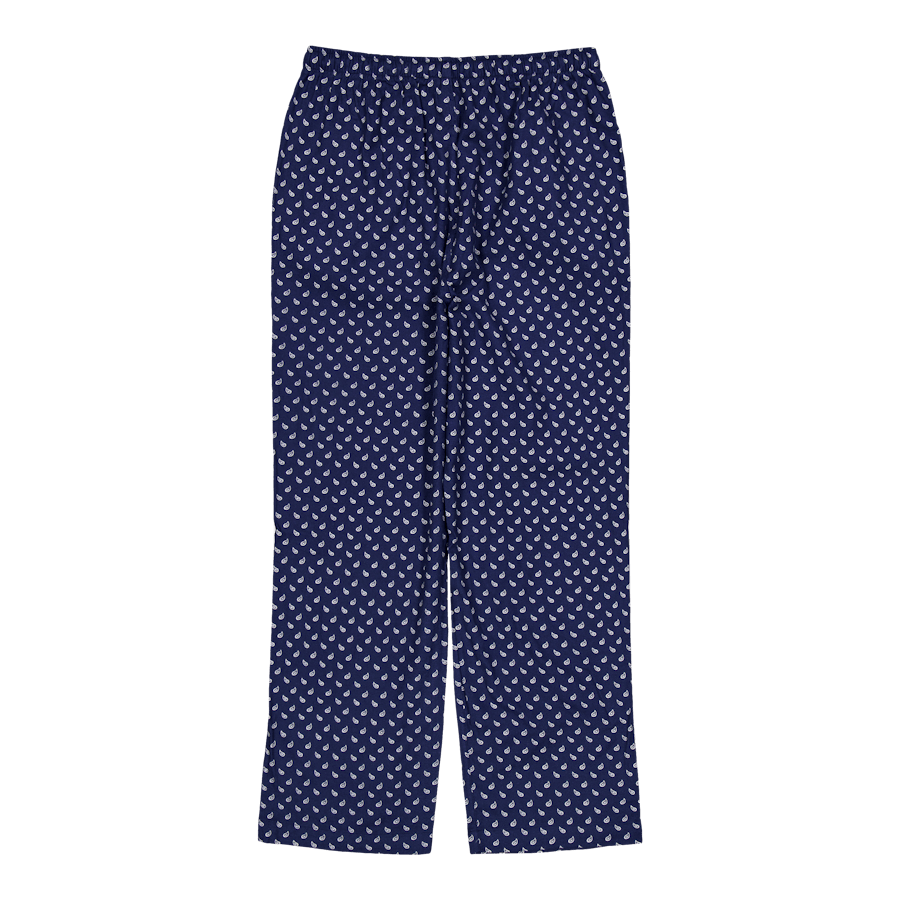 Plaid Flannel Pajama Set Navy Plaid
