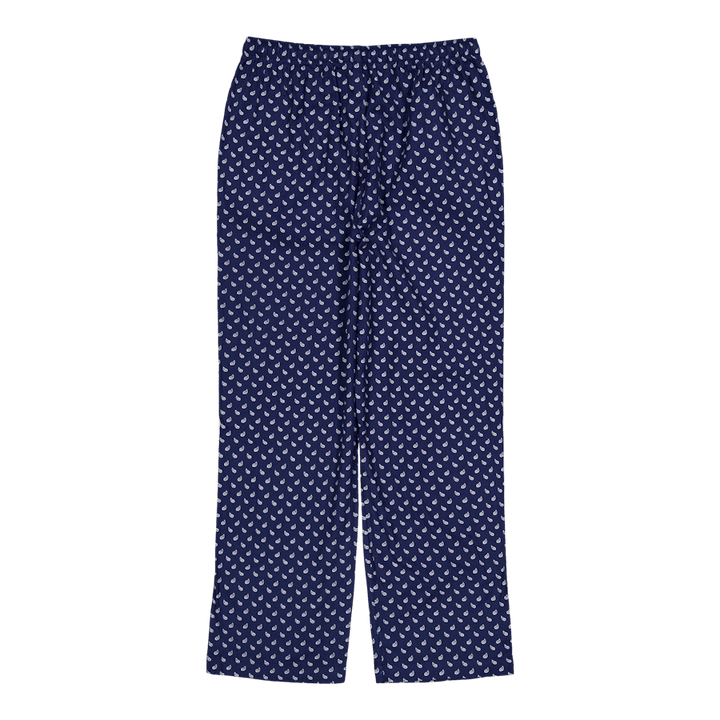 Plaid Flannel Pajama Set Navy Plaid