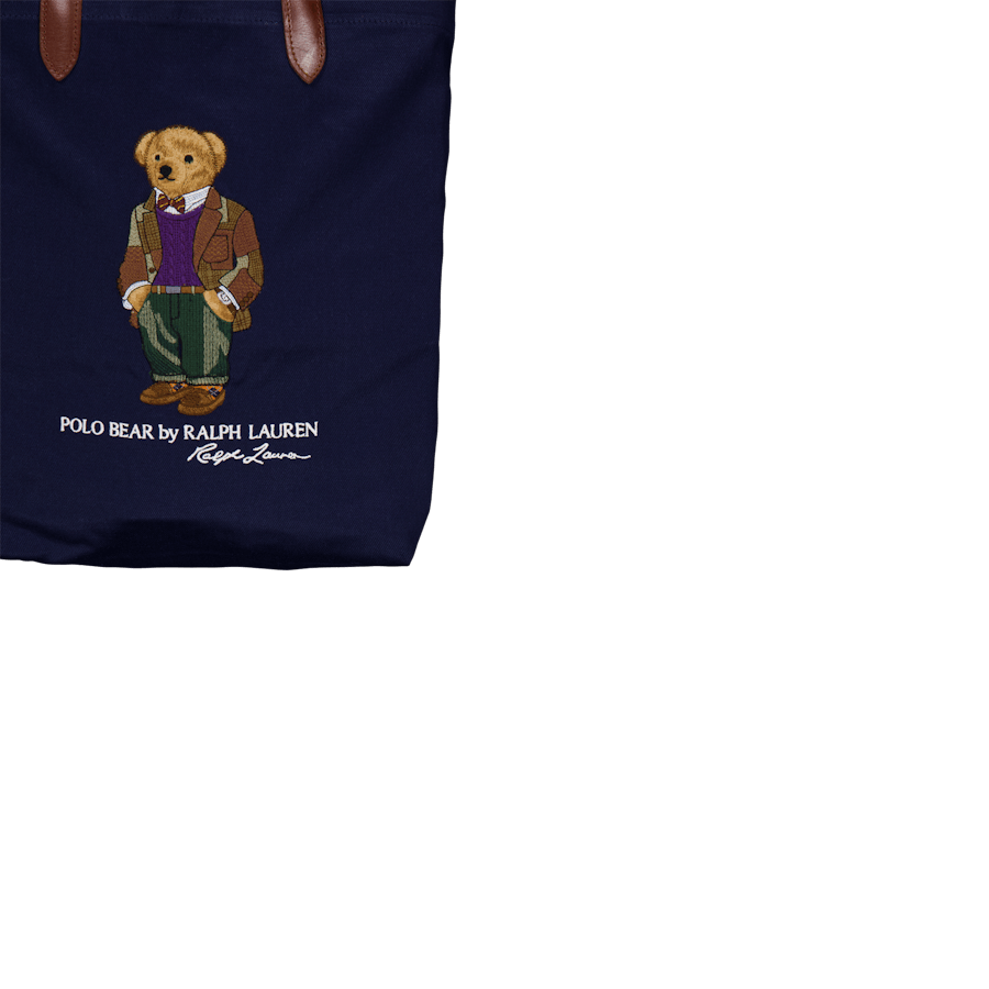 Polo Bear Twill Shopper Tote Newport Navy Bear