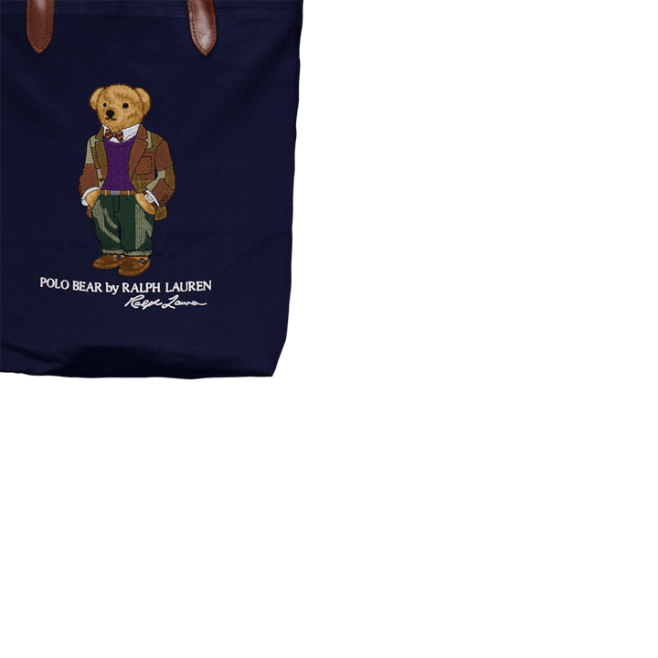 Polo Bear Twill Shopper Tote Newport Navy Bear