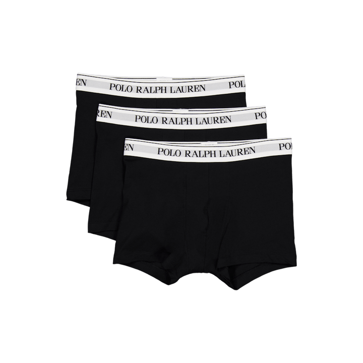 Klasický strečový bavlněný kufr 3-pack 3PK Blk Wht / Blk Wht / Blk Wht