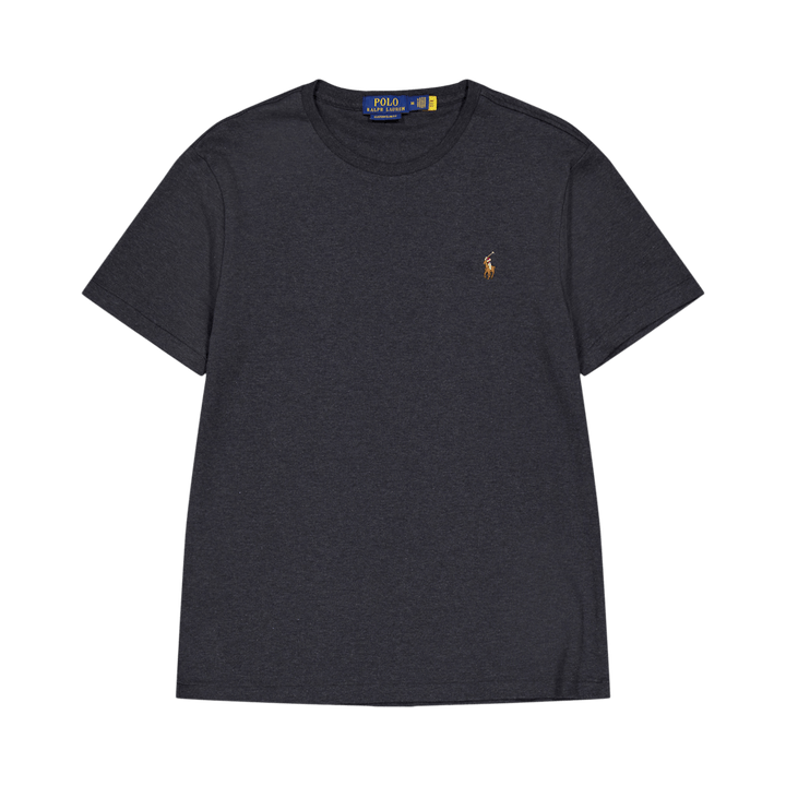 Maglietta personalizzata Slim Fit in morbido cotone nero Marl Heather