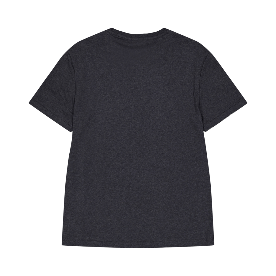 Maglietta personalizzata Slim Fit in morbido cotone nero Marl Heather