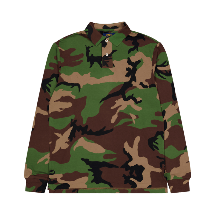 Polo personalizzata Slim Fit Camo Mesh Surplus Camo
