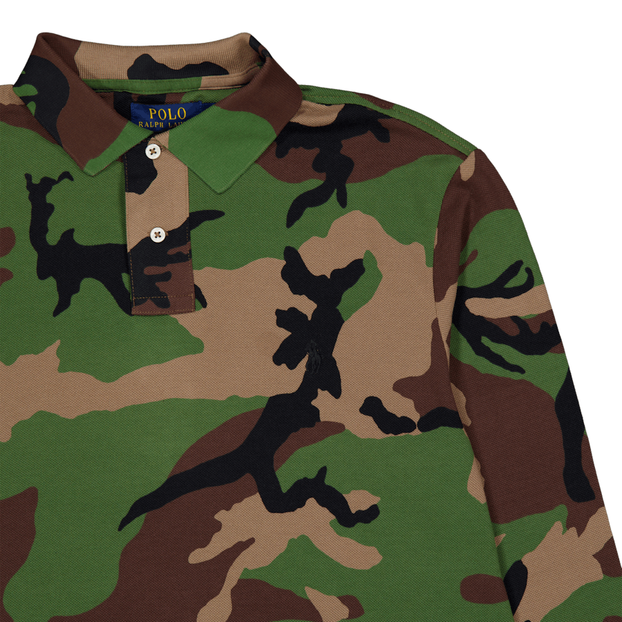 Polo personalizzata Slim Fit Camo Mesh Surplus Camo