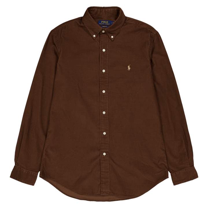 Camicia di velluto a coste dal taglio personalizzato Mousse al cioccolato