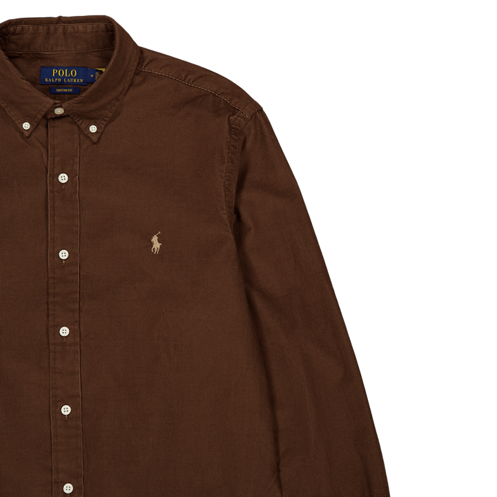Camicia di velluto a coste dal taglio personalizzato Mousse al cioccolato