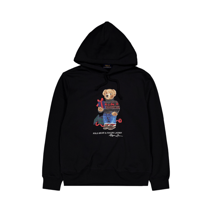 Polo Bear Fleece Hoodie Fa23 Polo Black Gift Bear