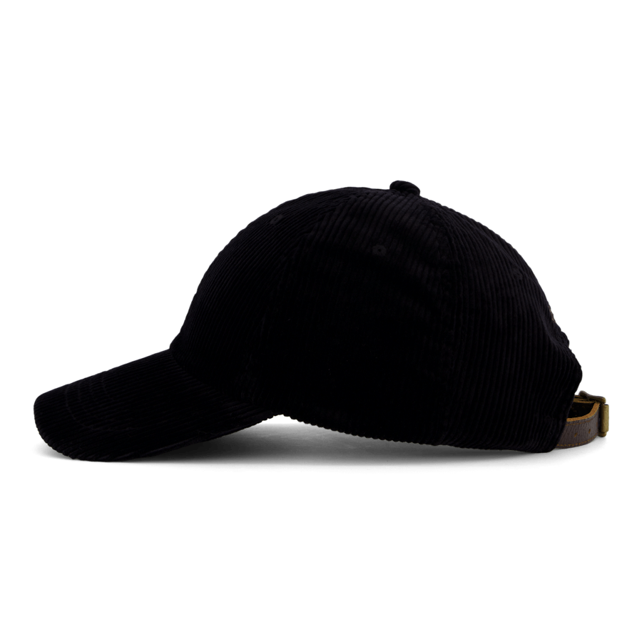 Cappello a sfera in velluto a coste Polo nero