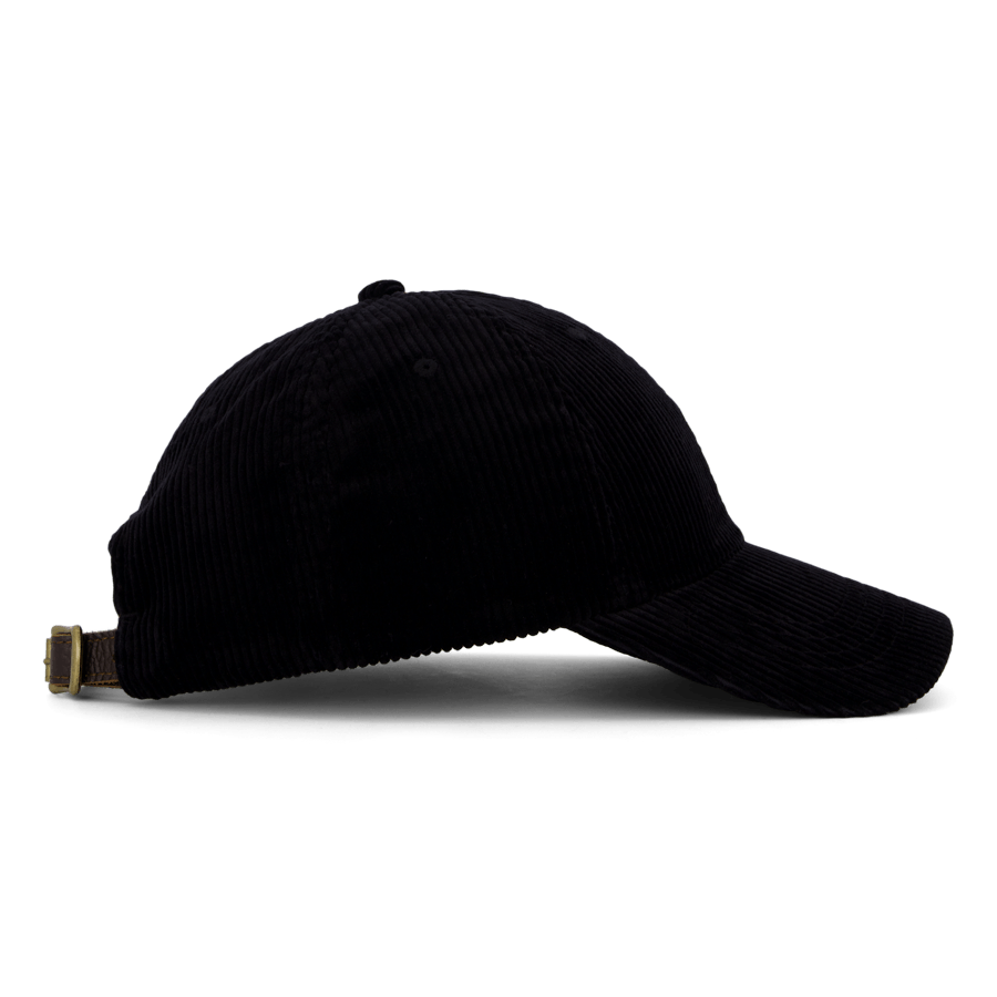 Cappello a sfera in velluto a coste Polo nero
