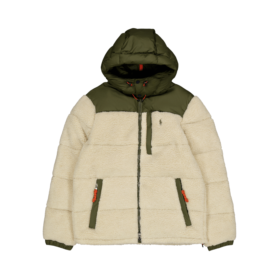 Hybrid Down Jacket Canopy Olive/Spring Beige